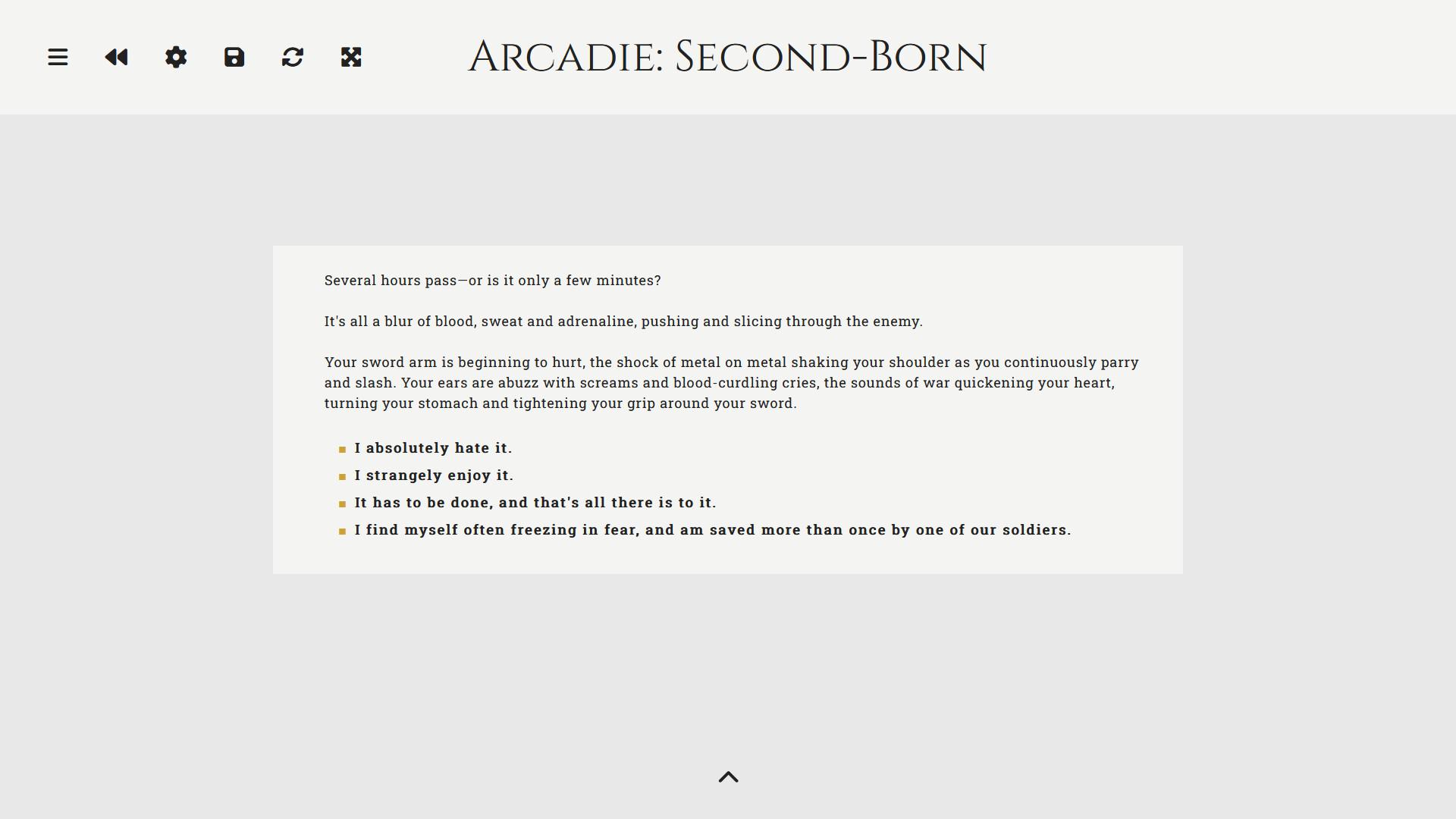 Arcadie: Second-Born